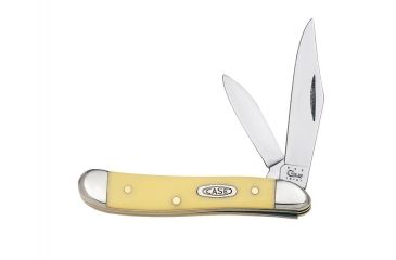 Image of Case 3220 CV Yellow Synthetic Peanut, Clip and Pen Blades 00030