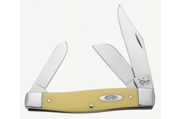 Image of Case 3375 CV Yellow Synthetic Large Stockman,Clip, Sheepfoot and Spey Blades 00203