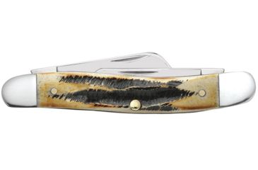 Image of Case Medium Stockman Three Blade Folding Knife, 2.57in Clip Point, 1.7in Sheepsfoot, 1.88in Spey Point, Tru-Sharp Stainless Steel, 6.5 BoneStag Handle, 03578