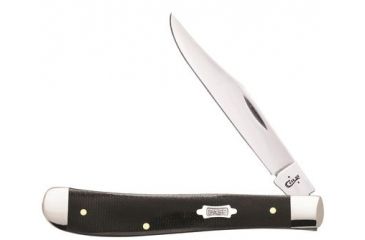 Image of Case Black Canvas Laminate - Slimline Trapper Blade, 101048 SS, 23135