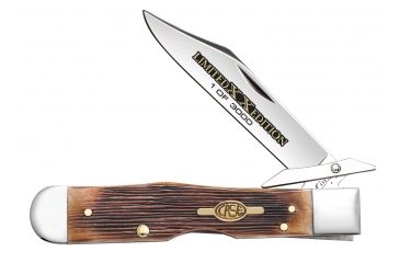Image of Case Limited XX Edition Series XXXIII Barnboard Jig Burnt Brown Bone Cheetah (6111 1/2L SS), 11756