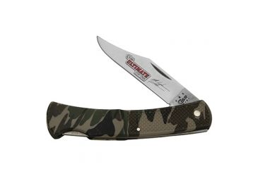 Image of Case LT1405L SS Matt HughesCamo Caliber Small Lockback Folding Knife,3.75in closed 14602