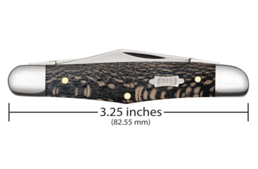 Image of Case Half Whittler Folding Knife, 3.25 in, Tru-Sharp Surgical Steel, Black Sycamore Wood Smooth Handle, 25571