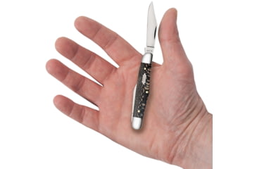 Image of Case Half Whittler Folding Knife, 3.25 in, Tru-Sharp Surgical Steel, Black Sycamore Wood Smooth Handle, 25571