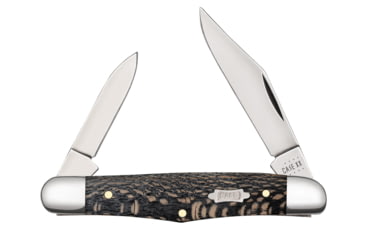 Image of Case Half Whittler Folding Knife, 3.25 in, Tru-Sharp Surgical Steel, Black Sycamore Wood Smooth Handle, 25571