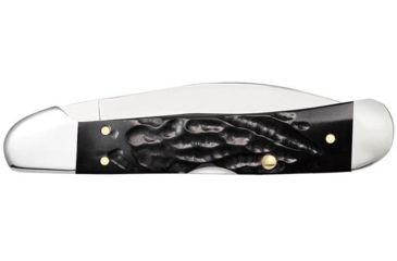 Image of Case Rough Black Synthetic CopperLock Folding Knive, Surgical Steel Locking Wharncliffe Blade, Black Handle, 4.25in Closed, 18233
