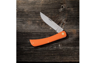 Image of Case Sod Buster Folding Knife, 4.63 in, Tru-Sharp Surgical Steel, Smooth Orange Synthetic Handle, 80512