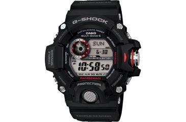 Image of Casio Tactical G Shock Rangeman Triple Sensor Watch, BLK/RED, small GW9400-1