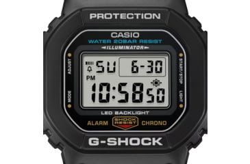 Image of Casio Outdoor G-Shock Classic Hockey Puck Watch, Black DW5600E-1V