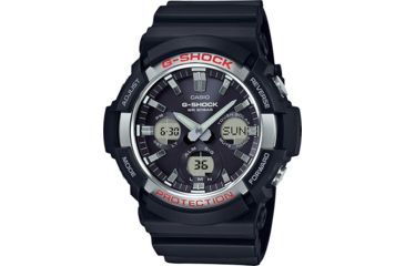 Image of Casio Outdoor G Shock Tough Solar Analog Watch, w/200M Water Resistant, Black GAS100-1A