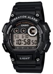 Image of Casio Outdoor MENS VIBRATION ALARM 100M 10 YR BATT BLACK, Black W735H-1AVCF
