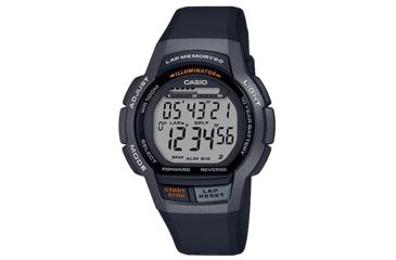 Image of Casio Outdoor Womens W-S1000 Runner Series Watch, Black/Grey, WS1000H-1AV