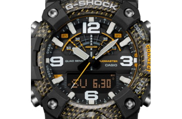 Image of Casio Tactical G-Shock Mudmaster Ani-Digi Watch, Black/Yellow, One Size, GGB100Y-1A
