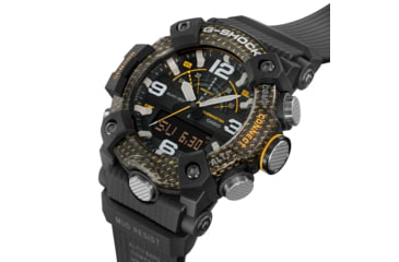 Image of Casio Tactical G-Shock Mudmaster Ani-Digi Watch, Black/Yellow, One Size, GGB100Y-1A