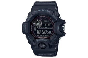 Image of Casio Tactical Rangeman G-Shock Solar Atomic Watch, Black, One Size, GW9400-1B