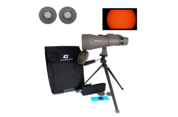 Image of Cassini 10-30 x 60mm Porro Prism Zoom Binoculars w/ Solar Filter Caps, Gray, C-103060SF