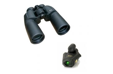 Image of Cassini C-P7 7.5x50mm Waterproof Porro Prism Binocular w/Cassini C-IL Green Laser Illuminator