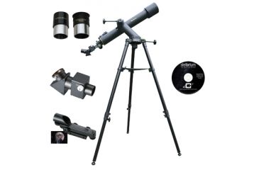 Image of Cassini Day/Nite 720mm X 80mm Astro-Terrestrial Refractor Telescope, Charcoal C-72080TR