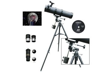 Image of Cassini EQ1 Reflector Telescope, Black, 1100x102mm, C-1100102EQ1