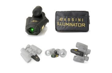Image of Green Laser Illuminator Porro Binocular NightSite Add-On Module and Case,Black