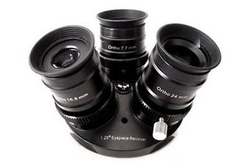 Image of Cassini Telescope Multiple Ocular Holder, up to 3 eyepieces, Black, 1.25in MOH