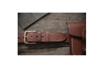 Image of Casstrom Swedish Forest Belt - Men's, 2XS-Large, 90cm, Brass Buckle, Leather, Brown, 11550