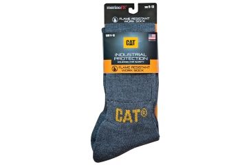 Image of Caterpillar Flame Resistant Work Sock, Dark Heather Grey, Large 1110001-004-L