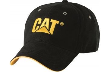 Image of Caterpillar Trademark Microsuede Cap, Black, One Size W01434-016-OS