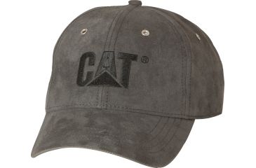 Image of Caterpillar Trademark Microsuede Cap, Graphite, One Size W01434-061-OS