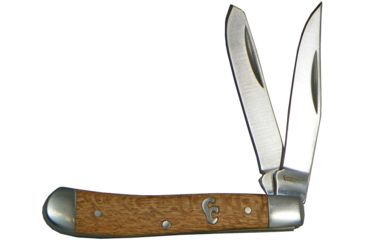 Image of Cattleman'S Cutlery Sagebrush Peanut Snakewood Folding Knife,Stainless Steel,Standard Edge,Clip and Spey,Brown,Snakewood Handle CC0006SW