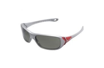 Image of Cebe Captain Proggressive Rx Sunglasses Shiny Metallic Grey/Matte Red Frame, CBCAP5
