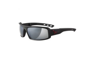 Image of Cebe S'Sential Single Vision Rx Sunglasses Matte Black/Red Frame, CBSENT6