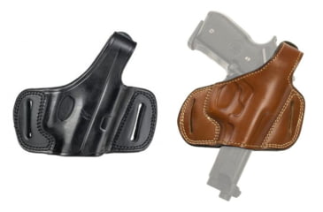 Image of Cebeci Arms Beretta Leather Half Pancake Holster 20887, Black, Tan