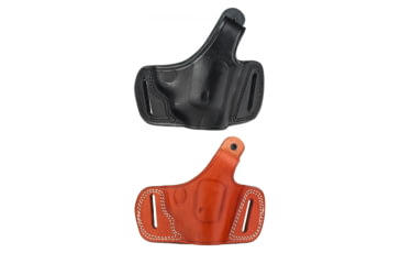 Image of Cebeci Arms CZ Leather Half Pancake Holster 20887, Black, Tan