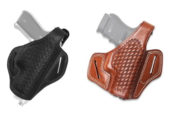 Image of Cebeci Arms CZ Leather Pancake Holster Basketweave 20948, Black, Tan