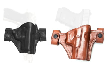 Image of Cebeci Arms Glock Leather Snap Holster 20832, Black, Tan