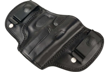 Image of Cebeci Arms Leather Double Clip IWB Holsters, Canik TP9, Right, Black, 20590RB84