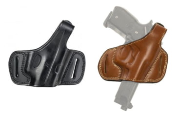 Image of Cebeci Arms Springfield Leather Half Pancake Holster 20887, Black, Tan