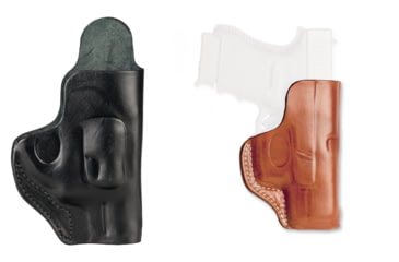 Image of Cebeci Arms S&amp;W Leather On the Waist OWB Holster with Clip 20937, Black, Tan
