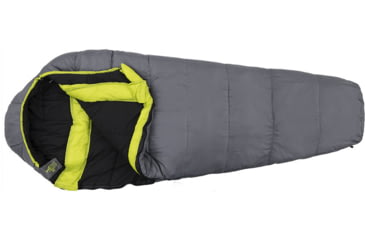 Image of Cedar Ridge Alloy +20 Degrees Sleeping Bag, Gray/Citrus, 4911448