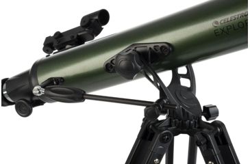 Image of OpticsPlanet Exclusive Celestron ExploraScope 70AZ Telescope w/Smartphone Adapter, Green, 22101-OP-DS