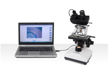 Image of Celestron Labs CB1000CF Biological Microscope, 0.91 in, LED, Dial, White, 44135