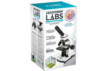 Image of Celestron Labs CM800 Compound LED Microscope,10x,20x Eyepieces and 4x,10x,40x Objective Lenses 44128