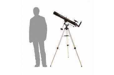 Image of OpticsPlanet Exclusive Celestron PowerSeeker 80EQ Refractor Telescope with Motor Drive Package, Tripod, 21048-OP