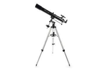 Image of OpticsPlanet Exclusive Celestron PowerSeeker 80EQ Refractor Telescope with Motor Drive Package, Tripod, 21048-OP