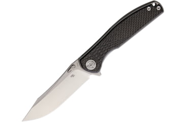 Image of CH Knives Carbon Fiber Linerlock Folding Knife, 3.63in Satin S35Vn SS Blade, Carbon Fiber Handle, Thumb Stud, Pocket Clip, Gray Anodized Titanium Frame, CH3516-S