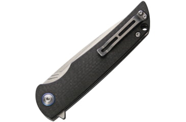 Image of CH Knives Linerlock CF Folding Knife, 3.5in Satin Vg-10 SS Blade, Pocket Clip, Carbon Fiber G10 Laminate Handle, CH3510CF