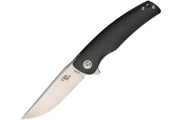 Image of CH Knives Linerlock Folding Knife, 3.5in Satin 154Cm SS Blade, Black Titanium Handle, Pocket Clip, CH3006