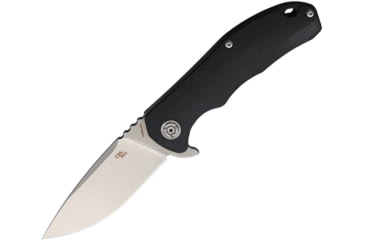 Image of CH Knives Linerlock Folding Knife, 3.5in Stonewash D2 Tool Steel Blade, Black G10 Handle, Pocket Clip, CH3504-BK