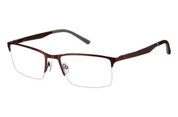 Image of Champion Eyes FL1001 Prescription Eyeglasses - Frame MATTE DK BROWN, Size 55/19mm CUFL100103